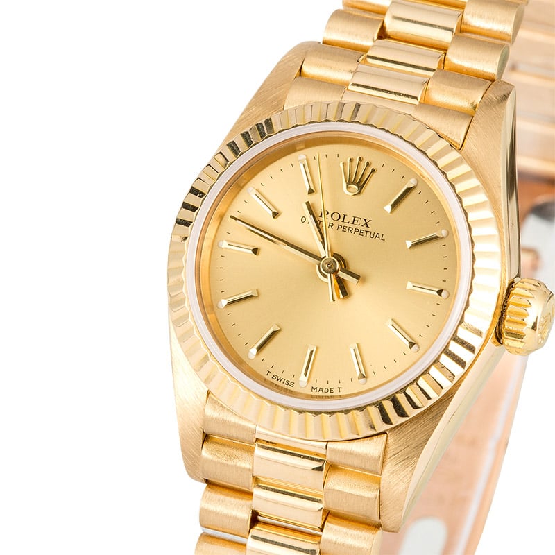 Ladies Rolex Oyster Perpetual 67198 President