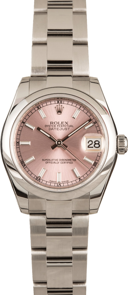 Pre-Owned Rolex Datejust 178240 Pink Dial