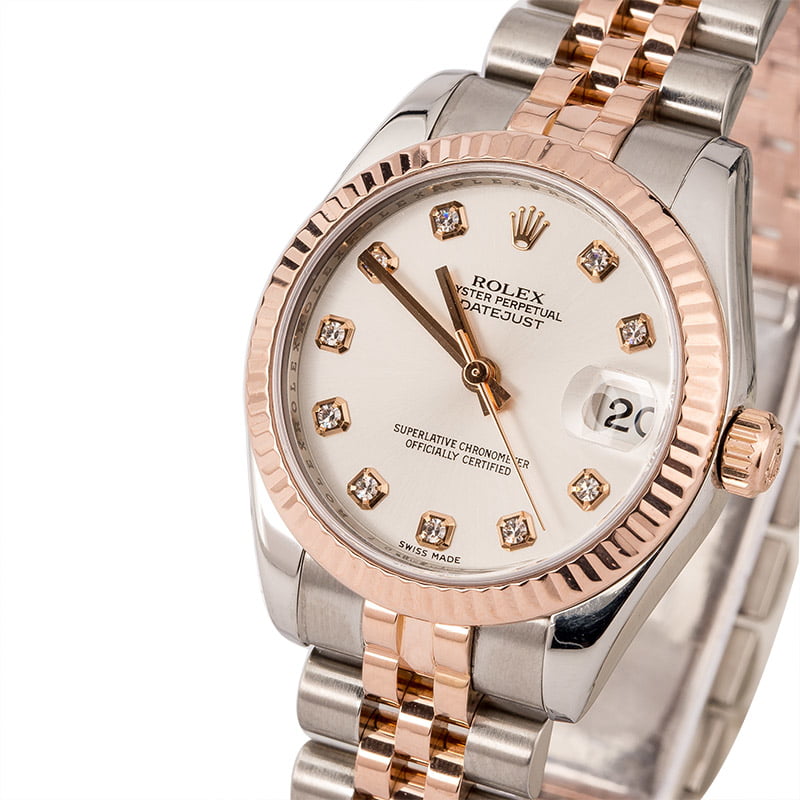 PreOwned Rolex Datejust 178271 Diamond Dial