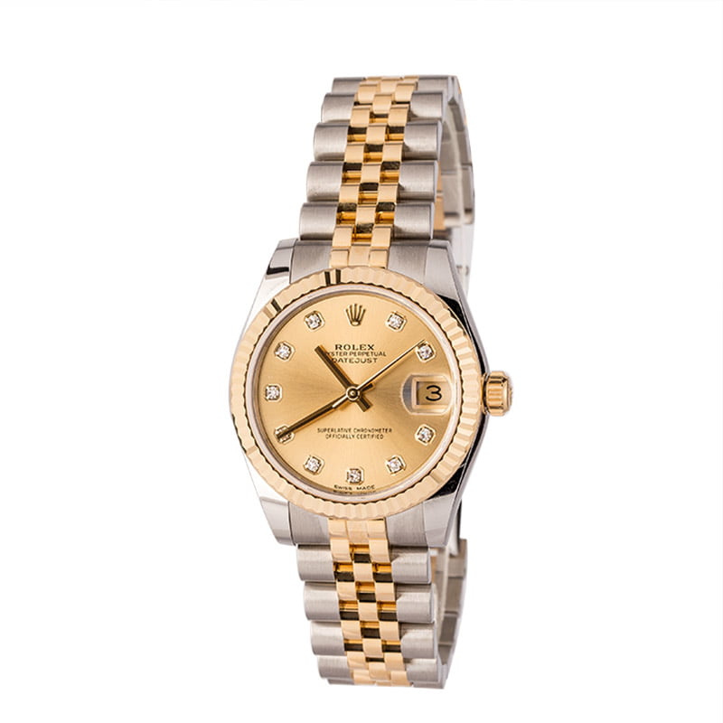 Pre Owned Mid-Size Rolex Datejust 178273 Diamond