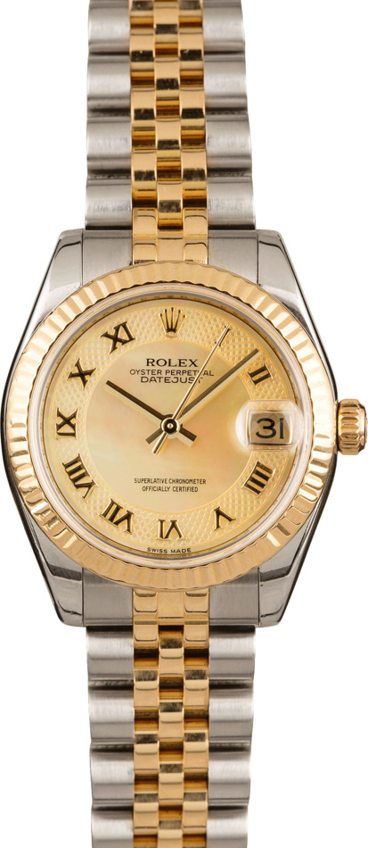 Pre-Owned Rolex Datejust 178273 Champagne MOP