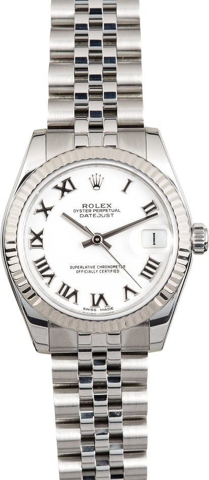 Rolex Datejust 178274 White Dial Mid-Size