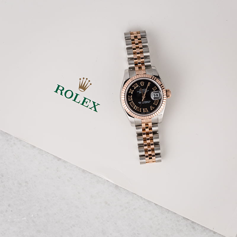 Rolex Datejust 179171 Black Sunbeam Dial