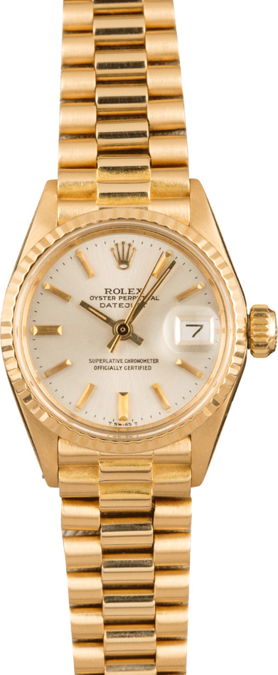 Ladies Rolex Datejust 6517 Gold President