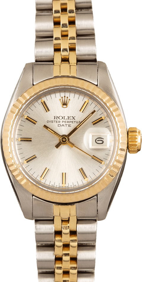 Rolex Ladies Date 6917 Silver Index