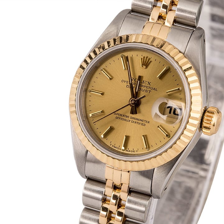 Rolex Datejust 69173 Two Tone with Fluted Bezel