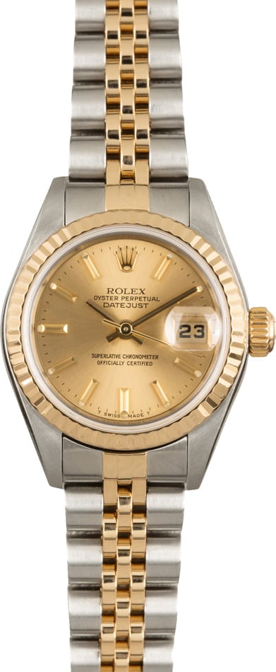 Used Rolex Datejust 79173 Champagne Index Dial