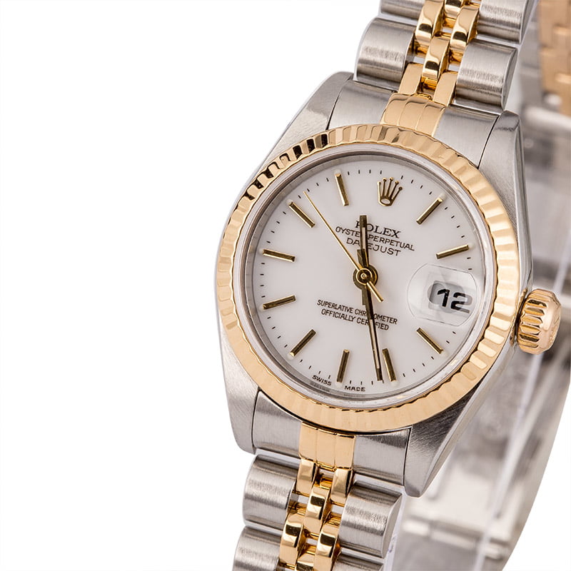 Pre Owned Rolex Datejust 79173 White Index Dial T