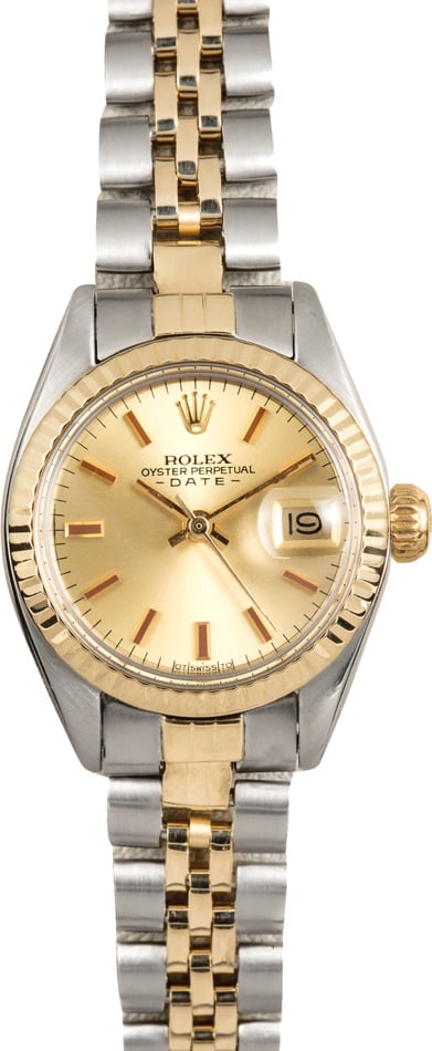 Rolex Ladies Date 6917 Two-Tone