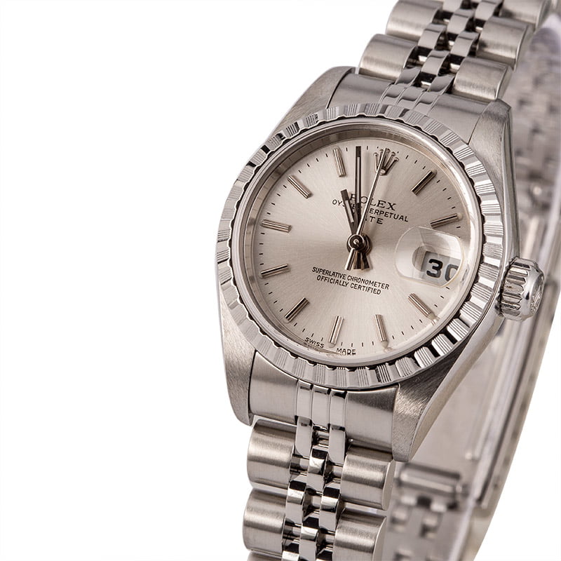 Pre-Owned Rolex Ladies Date 79240 Silver Dial