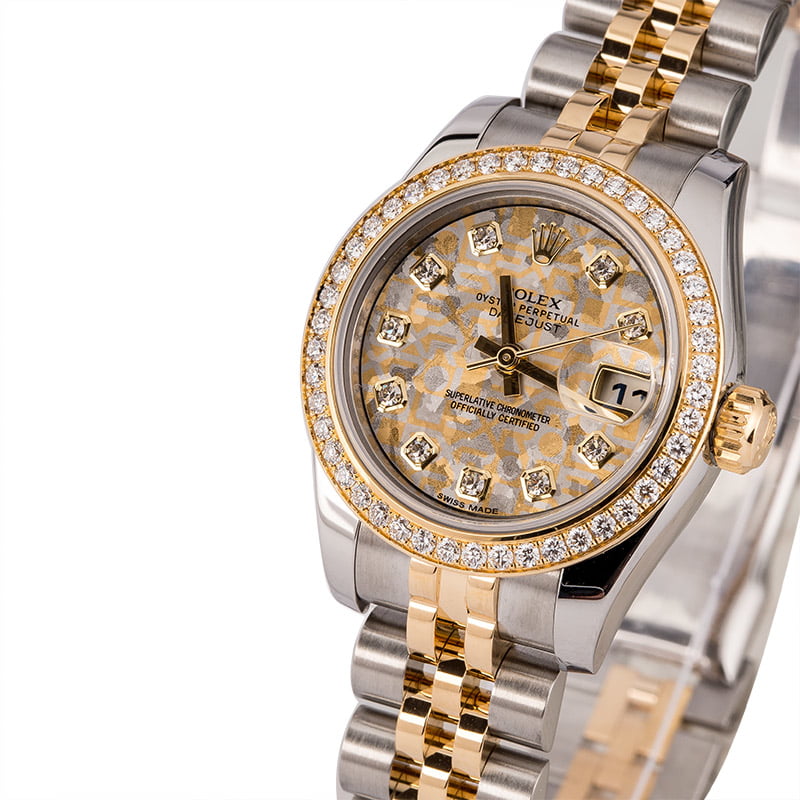 Pre Owned Rolex Ladies Datejust 179383 Crystal Diamond Dial