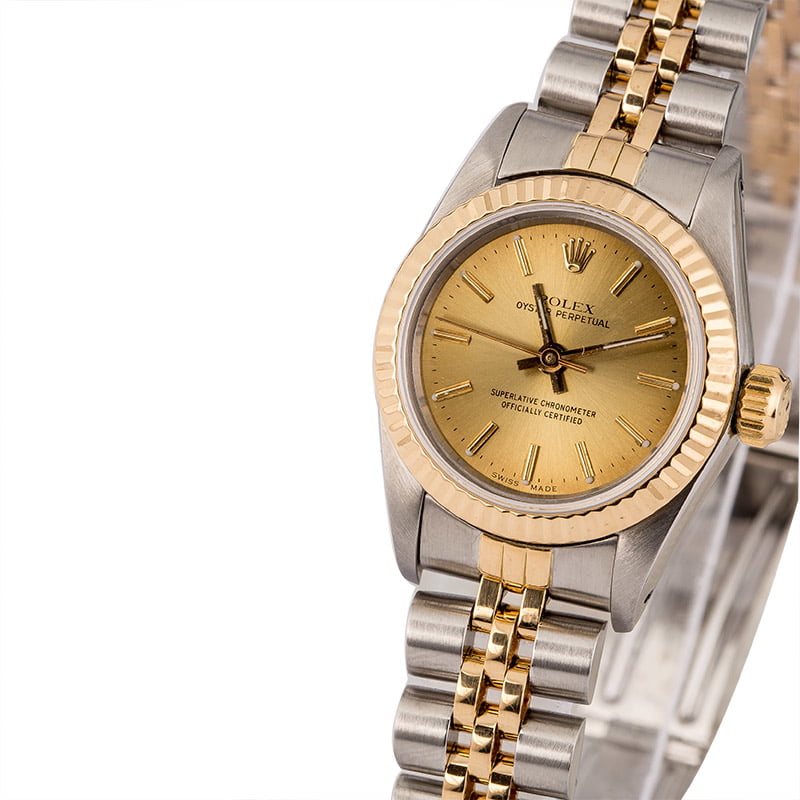 Pre-Owned Rolex Ladies Oyster Perpetual 67193 T