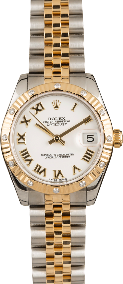 Pre-Owned Rolex Ladies Mid-size Datejust 178313