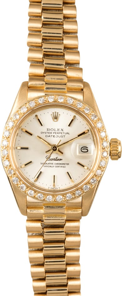 Rolex Ladies President 6917 Cartier Dial
