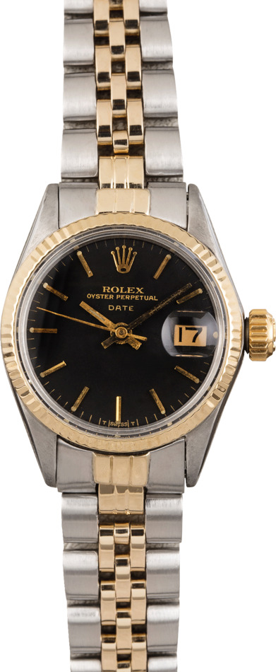 Vintage Rolex Date 6516 Black Dial