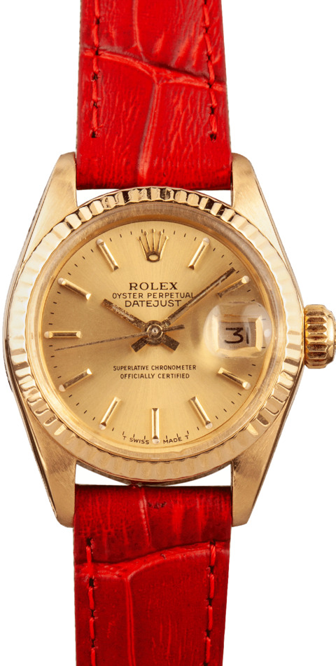 Pre-Owned Rolex Lady-Date 6917 Champagne Dial