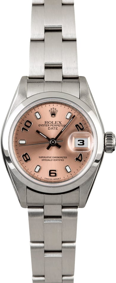PreOwned Women's Rolex Date 79160 Salmon Dial