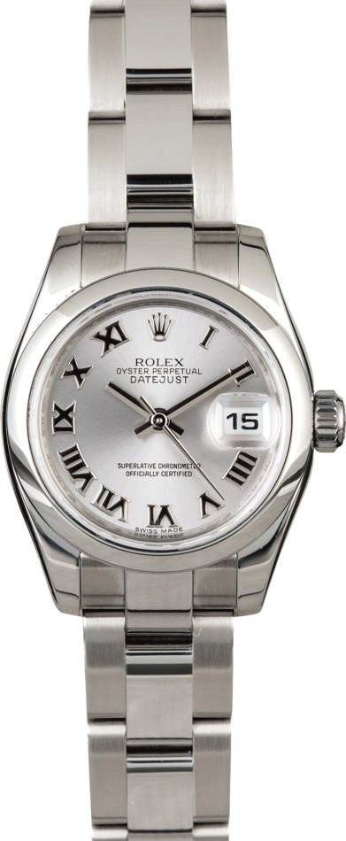 Rolex Datejust 179160 Rhodium Roman