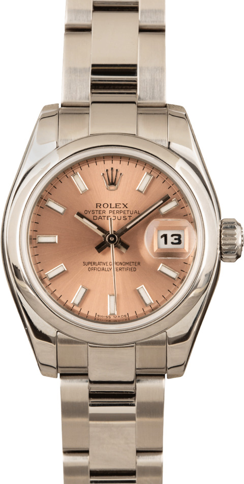 Pre-Owned Rolex Datejust 179160 Pink Luminous Index Dial
