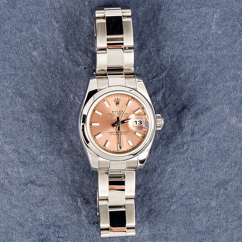 Pre-Owned Rolex Datejust 179160 Pink Luminous Index Dial