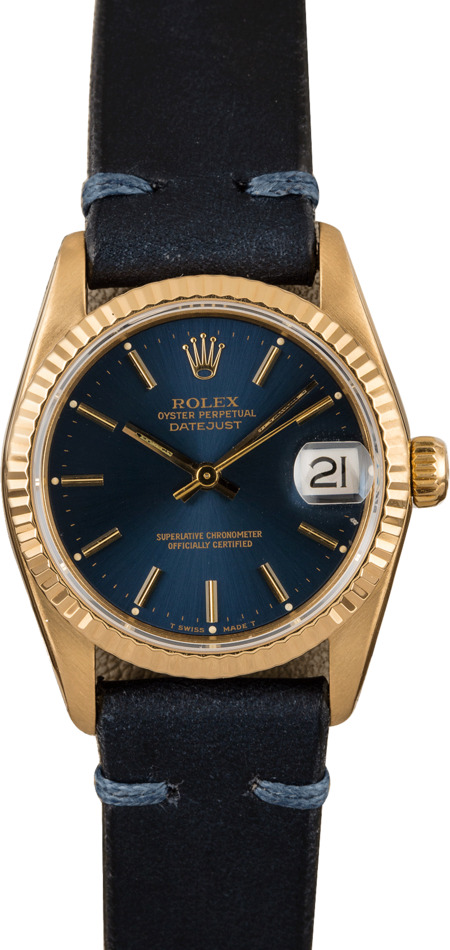 Rolex Midsize Datejust 68278 Blue Dial T