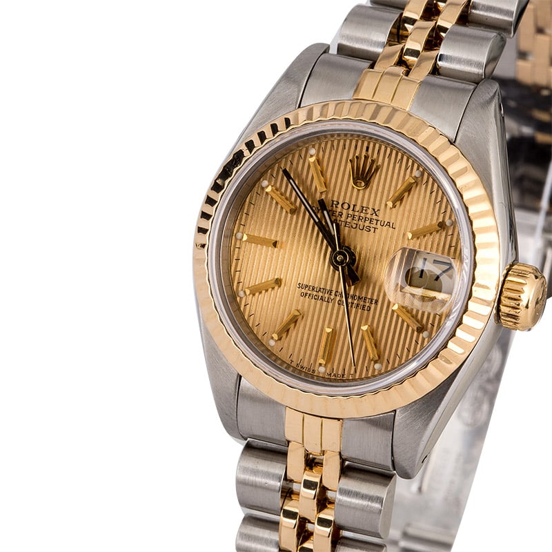 Certified Rolex Lady Datejust 69173 Champagne Dial