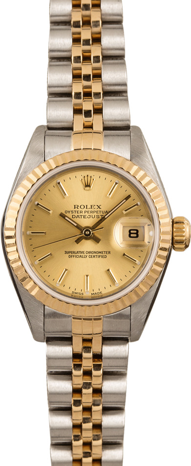 Pre Owned Rolex Datejust 79173 Champagne Index Dial