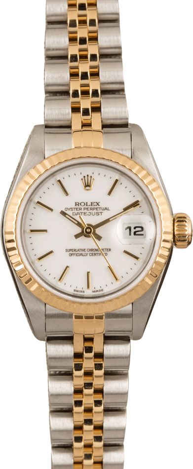 Pre Owned Rolex Datejust 79173 White Index Dial T