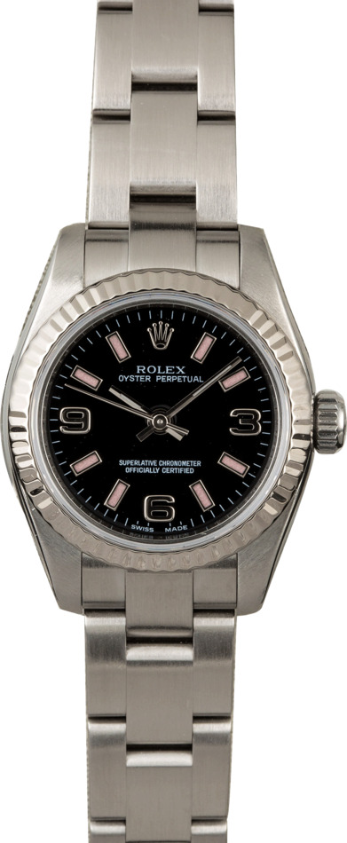 Rolex Oyster Perpetual 176234 Black and Pink