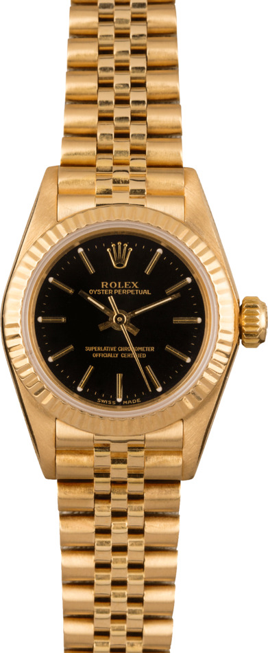Rolex Lady Oyster Perpetual 67198 Yellow Gold Jubilee