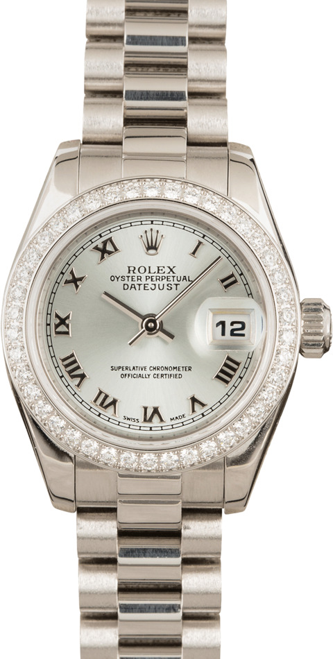 Rolex Ladies President Platinum Diamond 179136