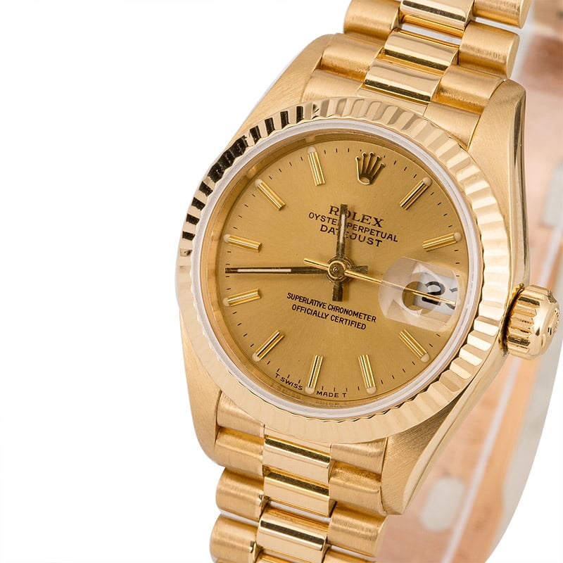 Pre Owned Rolex Lady President 69178 Yellow Gold