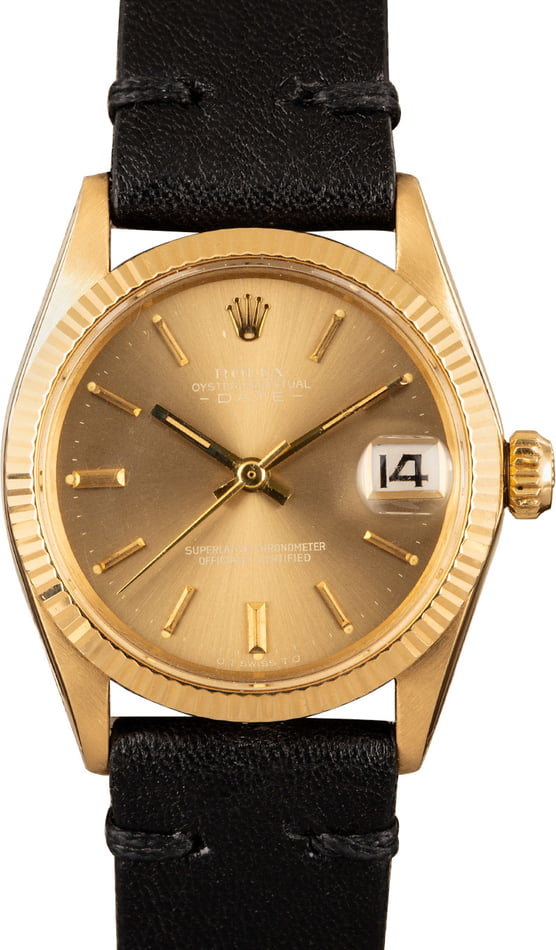 Rolex Date 6624 Yellow Gold