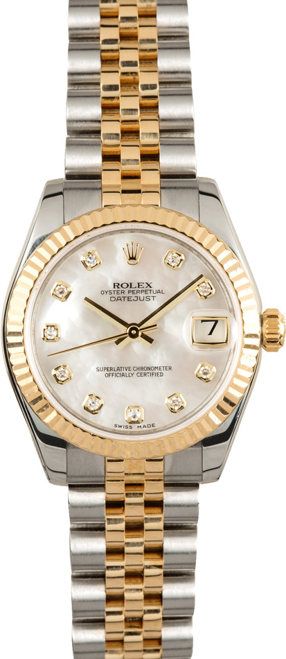 Rolex Mid-size Datejust 178273 Mother of Pearl Diamond