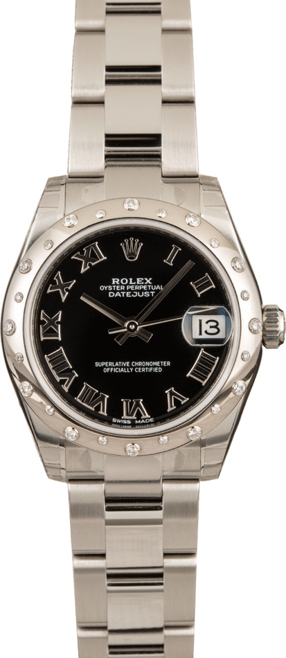 Factory Stickered Rolex Mid-size Datejust 178344