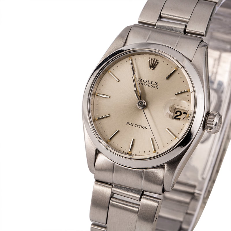 Pre Owned Vintage Rolex OysterDate MidSize Steel 6466