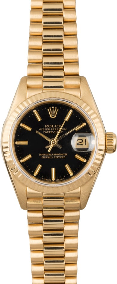 Used Rolex President 69178 Black Dial