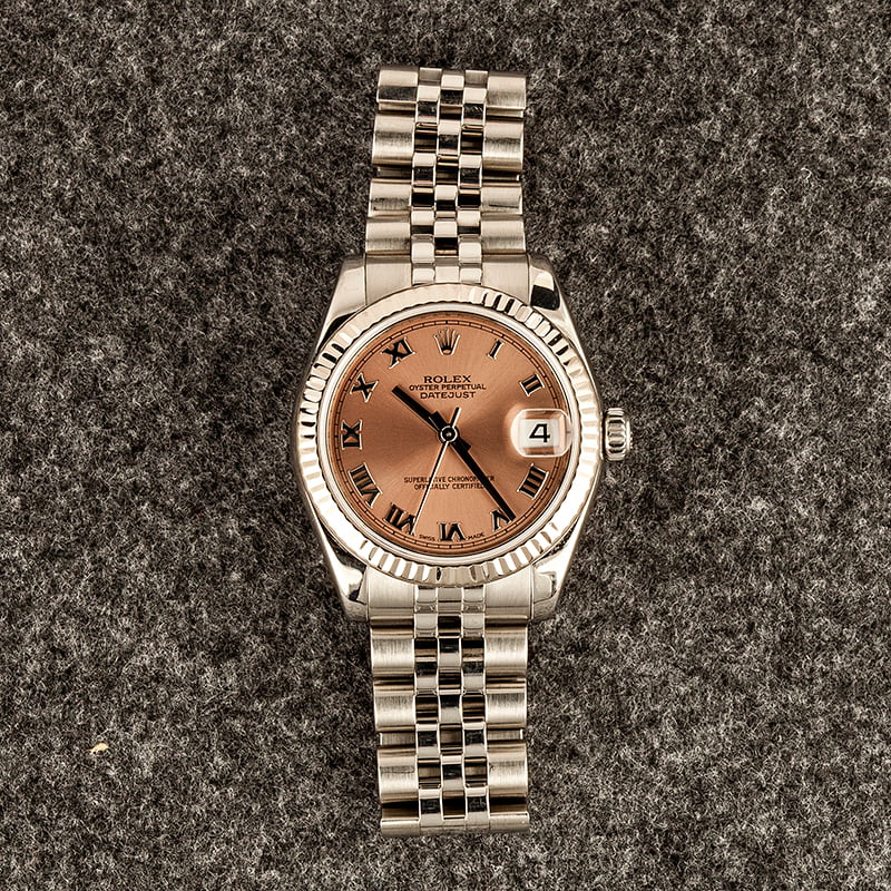 Pre-Owned Rolex Datejust 178274 Pink Roman Dial