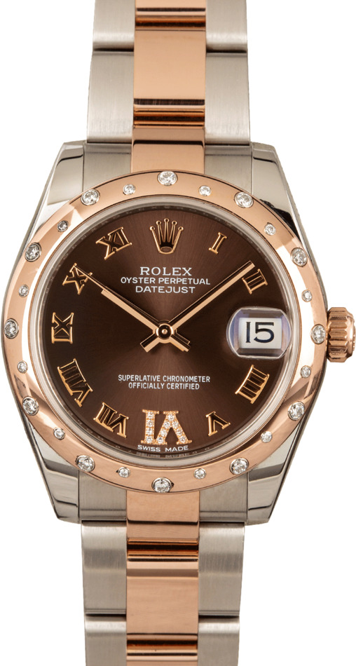 Rolex 31MM Datejust 178341 Rose Gold Oyster