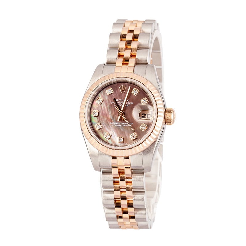 Pre-Owned Rolex Lady-Datejust 179171 Everose