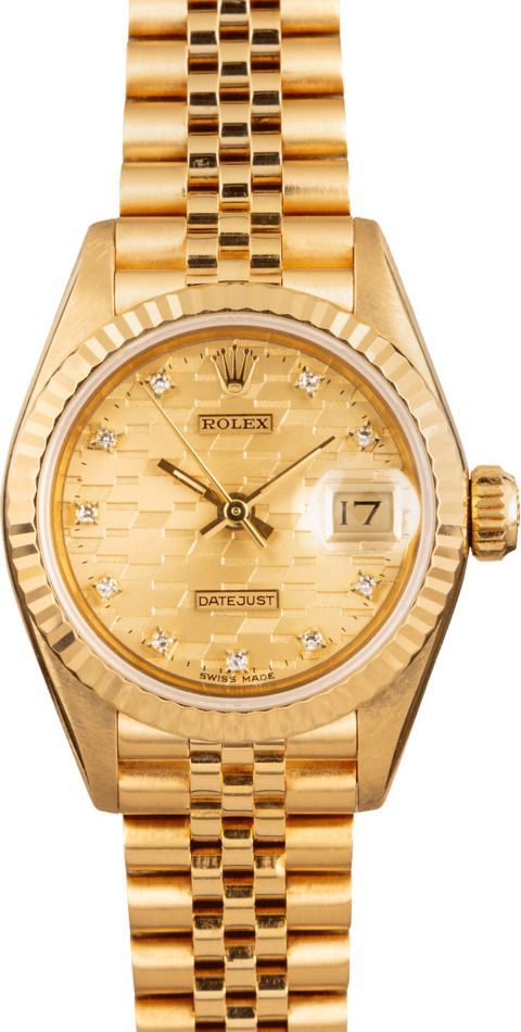 PreOwned Rolex Lady Datejust 69178 Chevy Diamond Dial