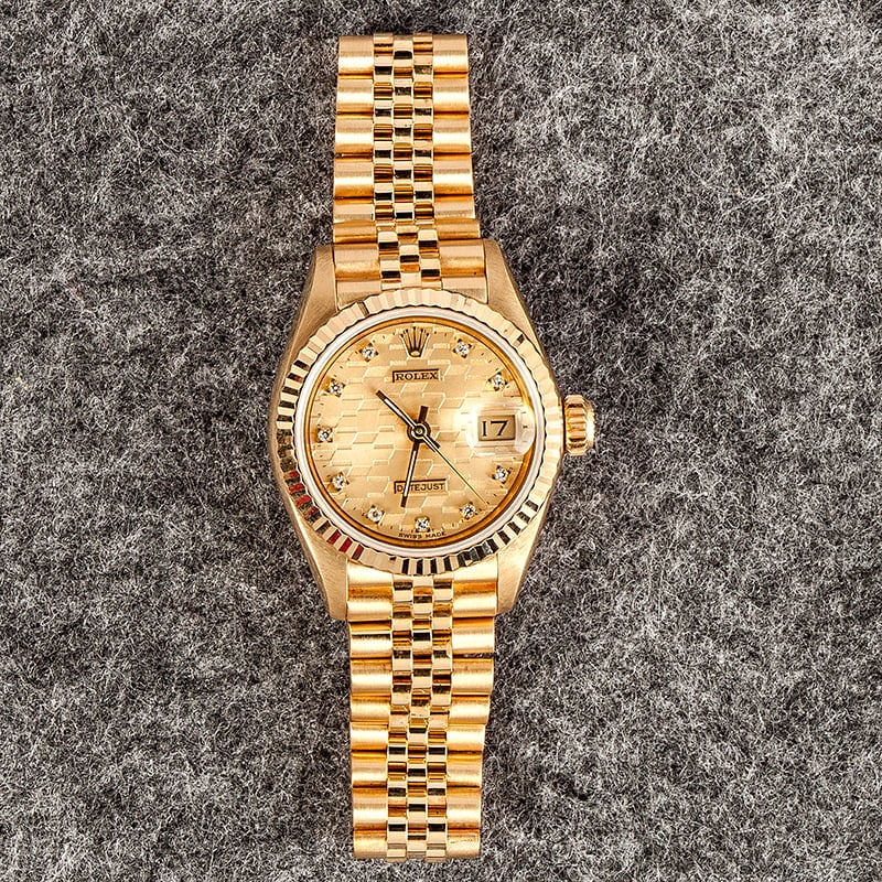 PreOwned Rolex Lady Datejust 69178 Chevy Diamond Dial