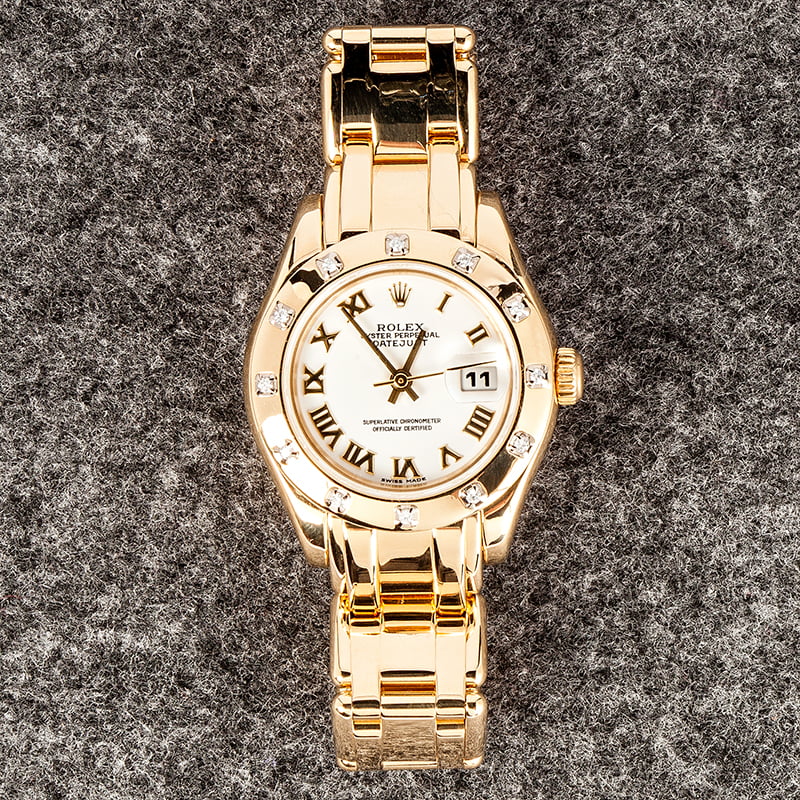 Ladies Rolex Pearlmaster 80318 Diamond