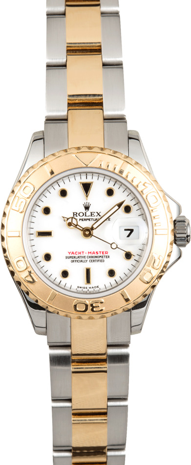 Used Rolex Yachtmaster Ladies 18k Gold & Steel 169623