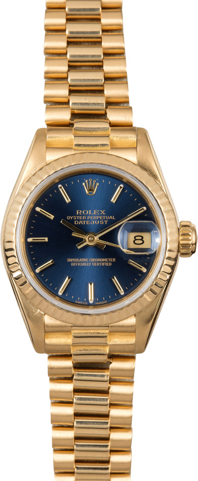 Women's Rolex Presidential Datejust 69178 Blue