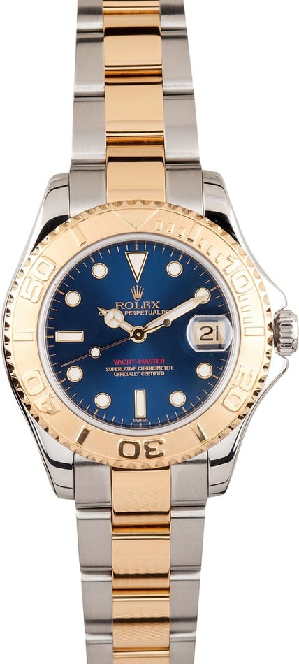 Rolex Mid-Size Yachtmaster 18k Gold & Steel 68623