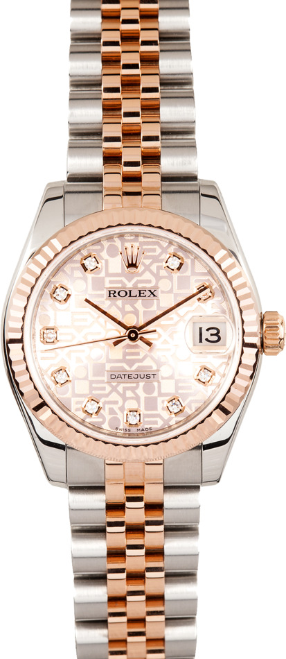 Ladies Rolex Datejust Watch Mid-Size 178271