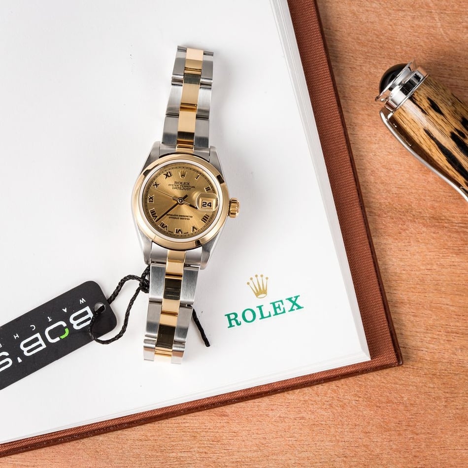 Rolex Lady-Datejust 79163 Champagne Roman