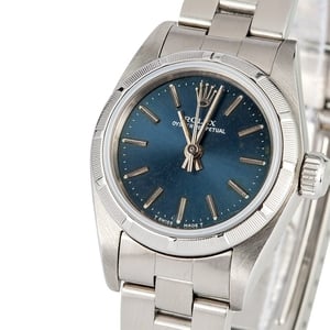 Ladies Rolex Oyster Perpetual 67230 Blue Dial