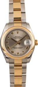 Pre-Owned Rolex Datejust 178243 Slate Roman Dial